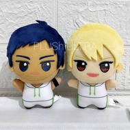 Chibigurumi Daiki Aomine Kise Ryouta Kuroko No Basuke Basket Kurobas Anime Plush Keychain Gantungan 
