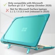 Surface Laptop Go1 2020/Go2 2022 12.4 inch Heavy Duty Hard Shell Case,Heat Dissipation Back Cover with Kickstand For Surface Laptop Go1 2020/Go2 2022