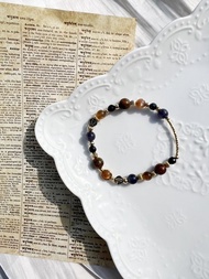 金太陽骨幹 堇青石 銅髮晶 茶晶 黑尖晶 手鏈 水晶 天然石