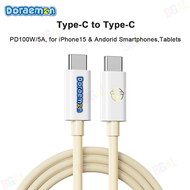 (100W)100% Authentic Doraemon Cable Fast Charging for iPhone &amp; Android USB to Type-C to Type-C to Lightning 6A Charging Cable for iPhone15 iPad Quick Charge RCB0867