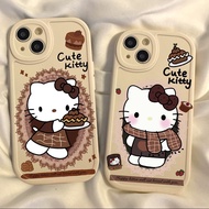 Cartoon Cute Kitty Anti -fall Soft silicone Mobile phone gloves for  Vivo S1 Y78/ Y75 Y53S Y51A Y20 Y20I Y20S Y17 Y55 Y15 Y3 Y11 Y12I Y21 Y33S Y33T Y15S Y15A Y55S Y72T