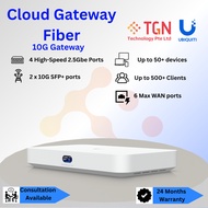 Ubiquiti Cloud Gateway Fiber UCG-Fiber - Storage Options(1/2TB) (30W PoE) *C5 UK Power Cord & SSD Tr