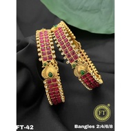 Indian gold plated bangles 2.8 size