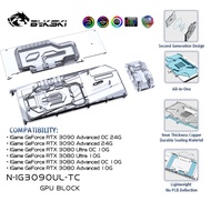 Bykski N-IG3090UL-TC, Front and Rear Active Cooling GPU Water Block for iGame 3080/3090 Ultra OC - Backplate Integrated Water Channel
