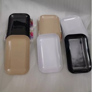 KH V8 cold towel tray/plate) Melamine plastic black/white/gloss brown - 17 x 10.6 x 1.4 cm