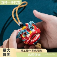 Xingshi Decoration Lion Dance Ceramic Car Lion's Head Tea Ornaments Taiwan Cover Koji Pottery Crafts Opening Gift