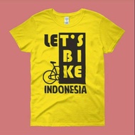 Bicycle T-shirts, Indonesian let's bike T-shirts