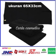 HITAM Salon towel size 65X33cm / black barbershop towel / black salon towel