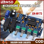 (Dikirim Dari Jakarta) XH-M173 Microphone Reverb Echo Pre-Amp Penguat Mic Amplifier Piring Gema Bernyanyi Amplifier Papan Cara PT2399 NE5532