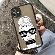 IPHONE PRINTING HYBRID Girl Boss case vivo t1 y75 5g v23e y15s y15a y01 y21s y33s y21 2021 y53s y51 