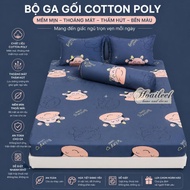 [4 Piece] White cow poly cotton bedding set, dairy cow bed sheet, all sizes m6, m8, 2m Cadar Queen C