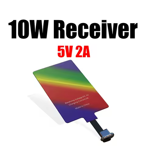 10W 5V 2A Qi Wireless Charger Receiver Pad Android Type-C Fast charging receive module for S20 Mobil
