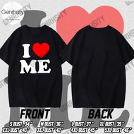 เสื้อวาเลนไทน์  I Love Me เสื้อยืดผู้ชาย Couple Shirt White Tee Cal Fashion Cotton โอเวอร์ไซส์ เสื้อ