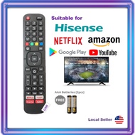 Compatible For Hisense Netflix Youtube LED Flat Panel Smart TV Remote Control L1335V