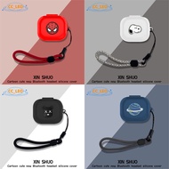 For EarFun Air Pro4i Case Cute Cartoon Astronaut Cute Bulldog Silicone Soft Case Suitable for EarFun