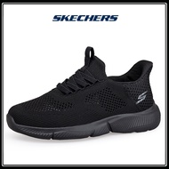 SKECHERS GoRuning_Gowalk 5 - Sparkling รองเท้าลำลองผู้หญิง รองเท้าวิ่งบนคลาวด์ - Air-Cooled Goga Mat, Dual-Density Outsole, Hyper Pillar Technology, Ortholite, Ultra Go