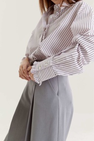 ADORER OVERSIZED TAILORED SHIRT (pink striped)