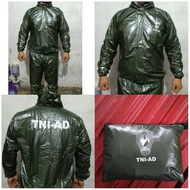 Tictac Baju sauna TNI AD Baju Olahraga Sauna TNI AD Jas Hujan Army