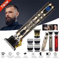 Electric Cordless Hair Clipper USB LCD Hair Clipper Barber Rechargeable Waterproof Professional Elec