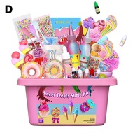 7 colors D.I.Y slime box set Squishy Toys Pinch Squeeze Toy Decompression Toy Kid Adults Relieve Str