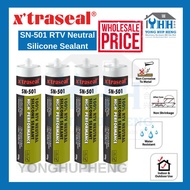 X'traseal SN-501 [100%] RTV Neutral Silicone Sealant (White, Black, Clear) SN501 SN 501