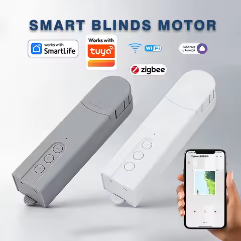 WiFi Smart Blind Motor Zigbee Electric Curtain Drive Shutter with RF Remote Tuya APP Control Alexa G
