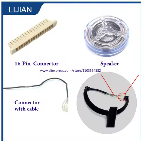 Original 16Pin Plastic Main Wire Connector Jack plug Socket cable Speaker for Sony WH-1000XM5 XM5 He