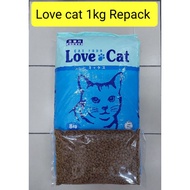 🤩Love cat 8kg REPACK 1kg cat food makanan kucing jenama love cat