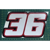 sticker motor nombor 36 besar (cutting sticker)