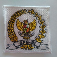 Bed badge bet embroidery logo DPR RI embroidery dpr