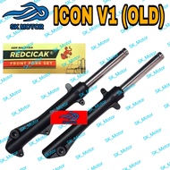 Red Cicak Honda ICON OLD Front Fork Absorber Set Fork Fok Depan