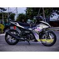 EXCITER 155 WHITE PURPLE PEARL STICKER