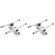 【LB0P】-2X 7Inch LongBoard Trucks Skateboard Truck for Flat-Plate Bridge Aluminum Universal Longboard Skate Board Bracket,Silver