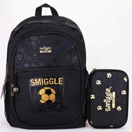 Australia smiggle Backpack, smiggle Golden Football Bag, Waterproof Large Capacity Children's School Bag Backpack Student School Bag