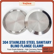 YUJINX Sanitary End Cap, 1.5" 2" 3" 4" 6" Stainless Steel Tri Clamp TC Blind Cover, Durable Rust Pro