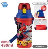 (現貨-20%off）直飲水壺 480ml BPA free 日本製 聚丙烯 防菌加工 直徑約7.9x21cm Antibacterial Plus / plastic water bottle wi