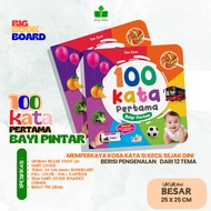 Zain - Bookboard 100 First Words Smart Baby Children's Books 1 2 3 Years My First Words Book for Bab