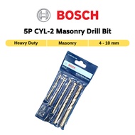 Bosch CYL-2 (5pcs) Masonry Drill Bit Set [4, 5, 6, 8 &amp; 10 mm] - 2608578155