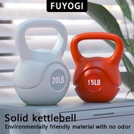 FUYOGI Kettlebell 5LB-15LB PVC Fitness Home Workout Exercise Deep Squatting Hip Bending dumbbell Out