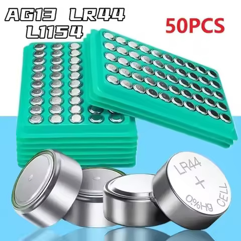 50/100/150PcsAG13 LR44 Button Cell Coin Watch Battery L1154 357 SR44 1.5V Alkaline Batteries Suitabl