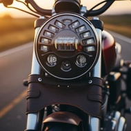 Harley 7-Inch LED ,, Road King、Softail   Lampu Hadapan LED Harley 7-Inci Gaya Adaptive Untuk Touring