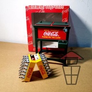 T0746 Coca Cola 可口可樂 士多式鐵架冰箱 自助售賣汽水架 Metal Miniature Freezer 上世紀珍藏 (僅此一件) 連開瓶位都還原 原盒包裝 保存良好