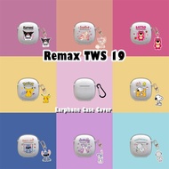 READY STOCK!For Remax TWS 19 Case Earphone Case Cartoon Transparent Soft Silicone Casing