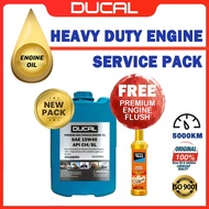 DUCAL HEAVY DUTY  ENGINE OIL 15W40 API CI4/SL 18 LITRES (FREE ENGINE FLUSH) MINYAK HITAM ENJIN 15W40