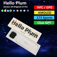 Hello 15 Pro Plus AMOLED Smart watch Men Women Compass NFC Smartwatch S10 4GB ROM Always-on Display 