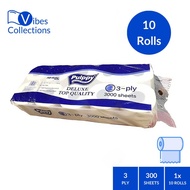 PULPPY Bathroom/Toilet Roll 3PLY Deluxe Top Quality 300'S