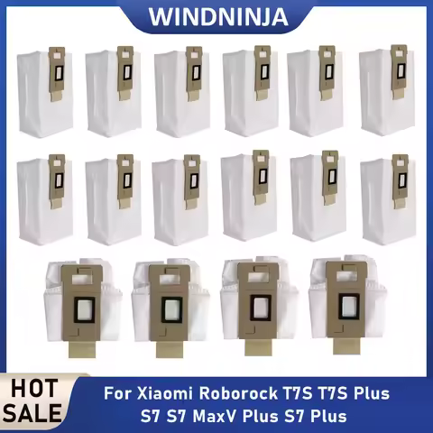 Dust Bags Parts For Roborock T7S T7S Plus S7 S7 MaxV Plus S7 Plus Robot Vacuum Cleaner Disposable Du