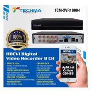 Techma TCM-XVR1B08-I XVR DVR Up to 2MP WizSense AI SMD Plus 8CH