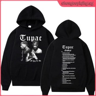 Rapper Tupac 2Pac Print Hop Hoodie Male Vintage Sweatshirt