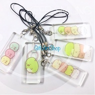Cute Sumikkogurashi block acrylic mobile bag tag keychain, Christmas Birthday Valentine Friendship Sumikko gift